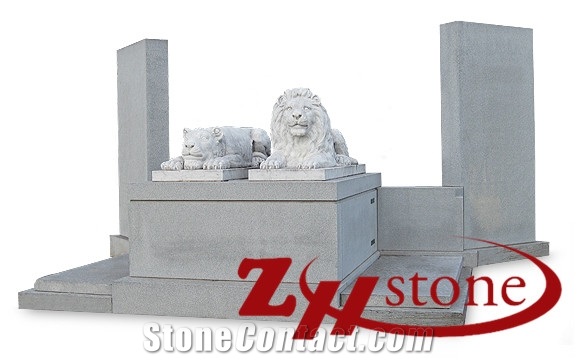 Own Factory Good Quality Custom Design Grorgia Grey/ G603/ Sesame White Granite Mausoleums/ Mausoleum Design/ Cremation Columbarium/ Columbarium/ Cemetery Crypts