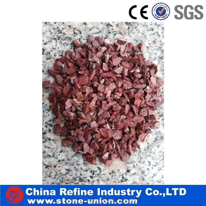 Blood Red Mechanism Pebbles , Red Pebbles in Bulk , Outside Red Gravels,Red Different Sizes Polished Pebble River Stone for Decoration in Landscaping