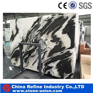 Chinese Factory Panda White Marble Slabs and Wall Tiles