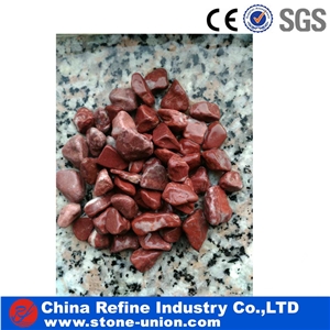 High Quality Red Pebbles , Grade a Mechanism Pebbles Driveway Stone , Premium Pebbles