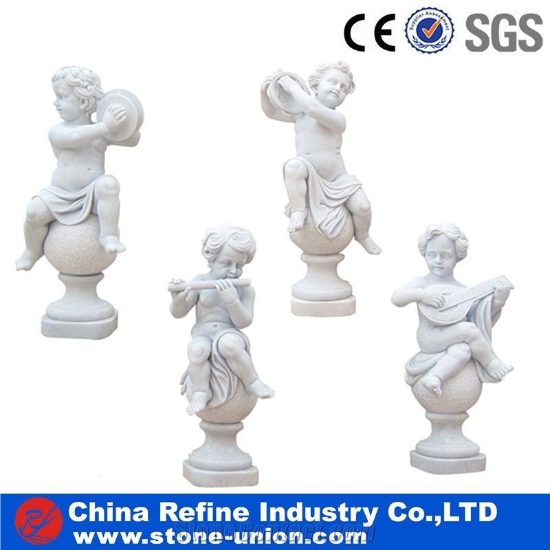 Mixed Color Marble Children Statue,Factory Direct Sale White Marble Sculpture Sets,Modern Garden Big Landscaping Human Statue,Sculpture,Statue,Handcraft,Hand Carved,Carving Stone