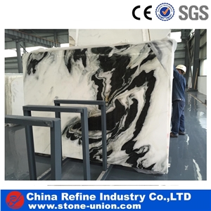 Modern Indoor Designs Polished Panda White Marble Floor Wall Tiles Factory Wholesale