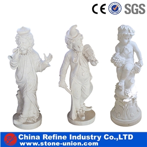 Sleeping Angel Children Statue, Pure White Marble Sculpture for Sale , Discount Chinese White Marble Carving Stone