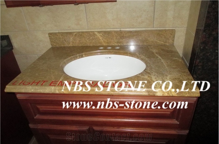 Emperador Light Brown Marble for Bathroom Countertops,Vanity Tops