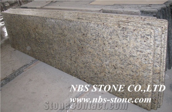 Giallo Sf Real Granite，Polished Countertop,Kitchen Tops Project,Building Material