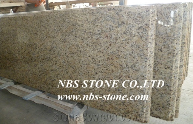 Granite Glallo Oranmental,Polished,Flamed,Bushhammered,Cut to Size for Countertop,Kitchen Tops