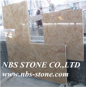 Kashmir Gold Granite,Polished,Flamed,Bushhammered,Cut to Size for Countertop,Kitchen Tops