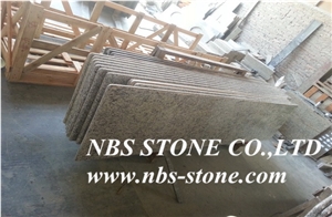 Topazic Imperial Granite,Brazil Light Yellow Granite,,Kitchen Tops,Polished Countertops,Ccut to Size for Tops