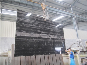 Silver Dragon Marble Slabs Tiles, China Nero Emperador Marble High Gloss Panel Skirting Wall Covering,Hotel Floor Paving