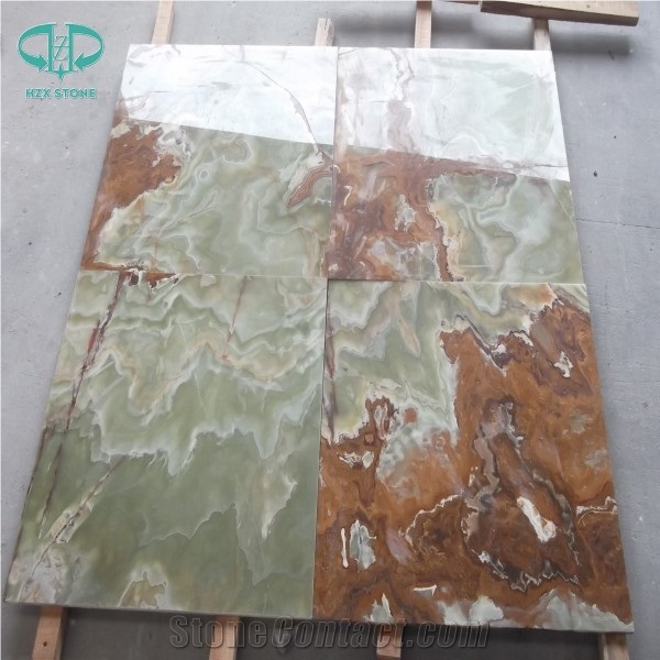 Afghanistan Green Onyx Home Decor Slabs & Tiles