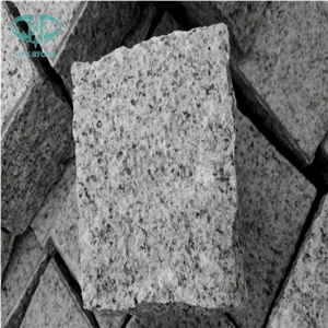 G601 Granite Cube Stone, Light Grey Granite Cobble Stone for Paving Outside, Paver Stone, Paving Stone for Driveway