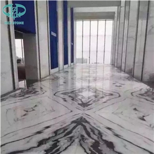 Luxury Panda White Marble Slabs Marble Tiles for Flooring Wall Cladding Residential Commercial Project