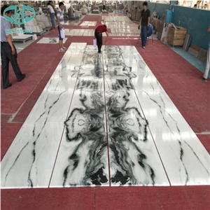 Luxury Panda White Marble Tiles For Flooring