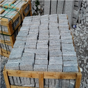 Silver Grey Granite G601 Split Tumbled Cobbles