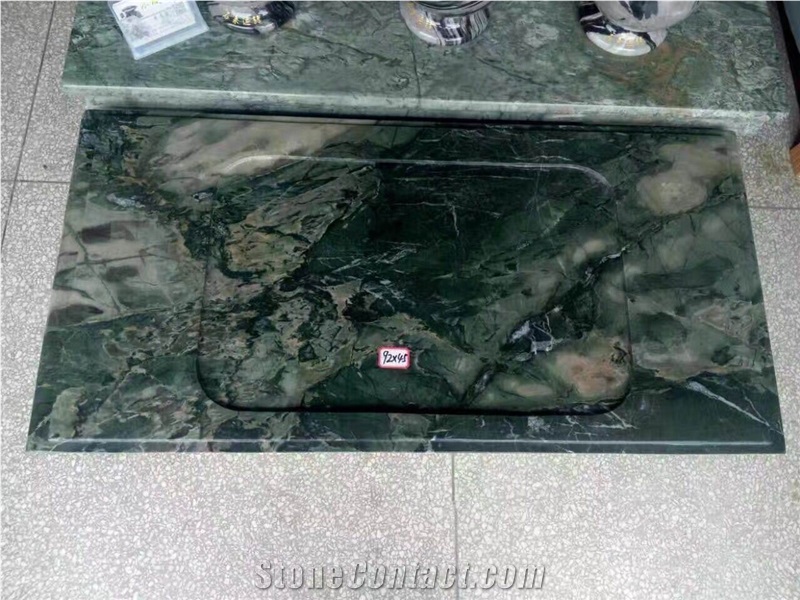 China Green Marble Tea Tray,Chinese Special Tea Board