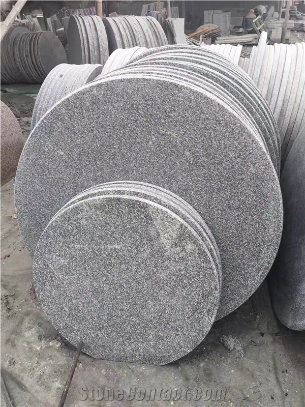 China Grey Granite Table,Polished Granite Outdoor Table Sets,Garden Table and Bench