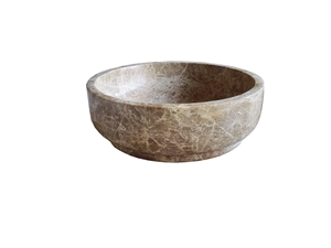 Marble Round Basin Marble Light Emperador Wash Bowl for Wash Basin