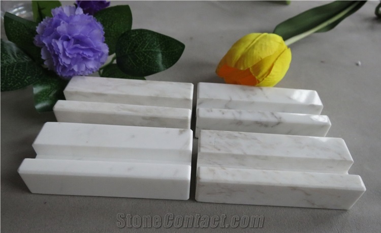 White Marble Name Card, Business Card Holder