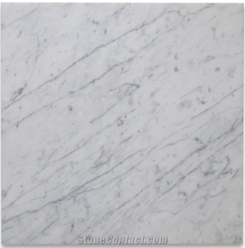Bianco Carrara, White Carrara Marble Tile 24 X 24
