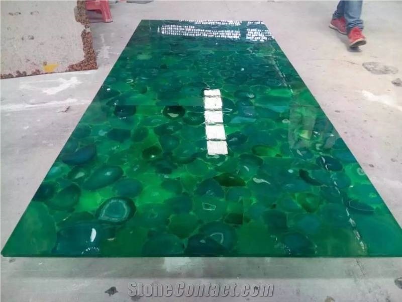 Green Agate Semiprecious Onyx Stone Big Slab,Tile,Cut Size,Wall&Floor Covering,Transparent Countertop,Luxury Interior Decoration Semi Precious Stone with High Value