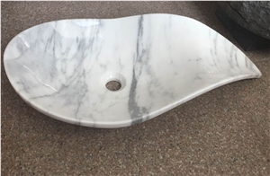 Bianco Carrara White Marble Basins, Kitchen Sinks, Bathroom Sinks