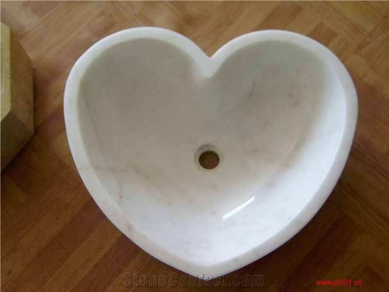 Bianco Carrara White Marble Basins, Kitchen Sinks, Bathroom Sinks