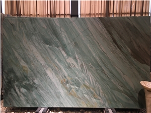 Emerald Green Quartzite Slabs & Tiles, Emerald Green Quartzite Wall Covering Tiles, Azul Green Quartzite Floor Covering Tiles