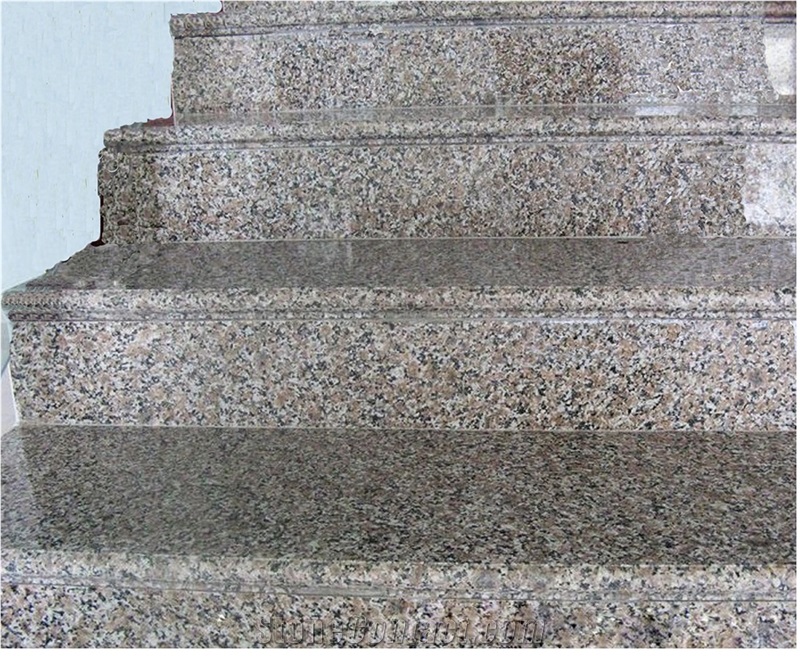 Granite Step,G562 Polished Step, G562 Flamed Riser, G562 Stair Tread, G562 Stair Riser, Granite Threshold
