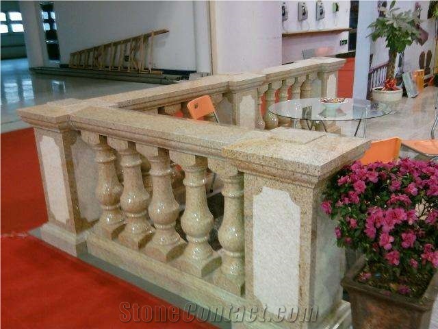 White Marble Baluster, Marble Staircase Rails, Handrail, Bianco Carara White Marble Baluster