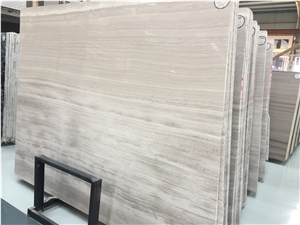 White Wood Marble Siberian Sunset Marble Wooden White Marble Polished Slab High Quality