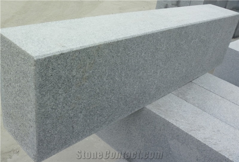 Kerb Stone, Grey Kerbstone, G601 Side Stone, Cheap Road Stone, China Granite Kerbstone G601, Natural Stone Standard Kerbstone Sizes Grey Granite Curbstone, Popular Paving Stone, Parking Curbs, Flamed