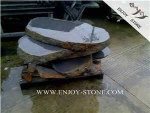 Basalt Flagstone Walkway Paver,Gray Basalto Random Flagstones,China Basalt Crazy Paver,Grey Basalt Flagstone Paving,Bluestone Irregular Flagstone