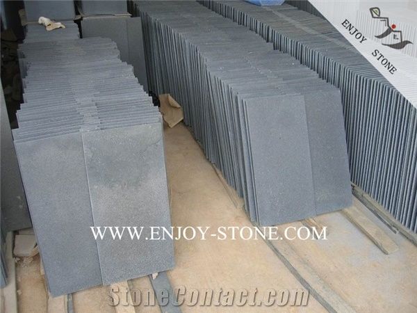 Bluestone Tiles Slabs Zhangpu Grey Basalt With Cats Paws