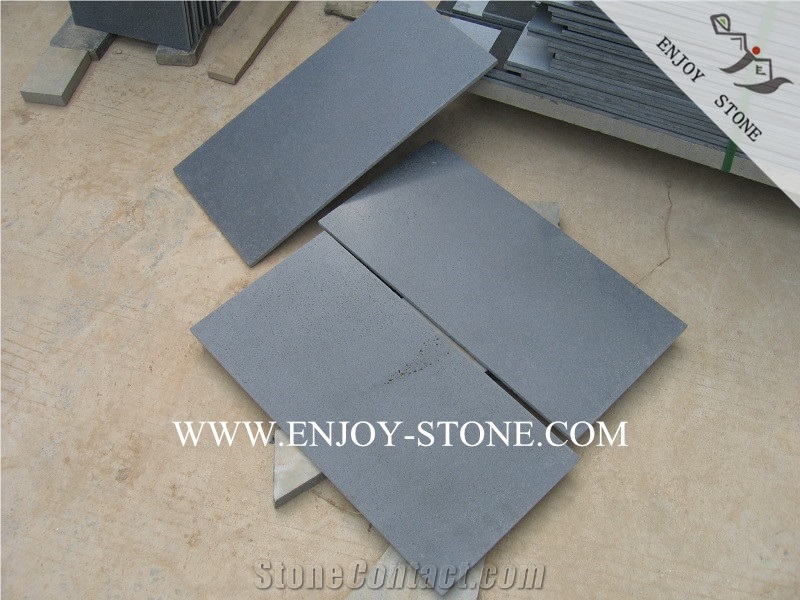 Bluestone Tiles&Slabs,Zhangpu Grey Basalt with Cats Paws Wall Cladding Tiles,Bluestone Honed Tiles for Exterior&Interior Flooring,Landscaping Decoration