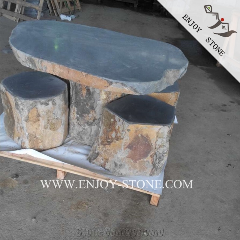 China Basalt Garden Chairs,Grey Basalt Garden Table Sets,Grey Basaltina Exterior Furniture,Zhangpu Basalt Patio Tables,Gray Bluestone Outdoor Chairs