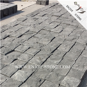 China Basalt Paving Sets,Zhangpu Black Basalt Cobble Stone,Gray Bluestone Cube Stone,Gray Andesite Cobblestone,Basalt Cobblestone