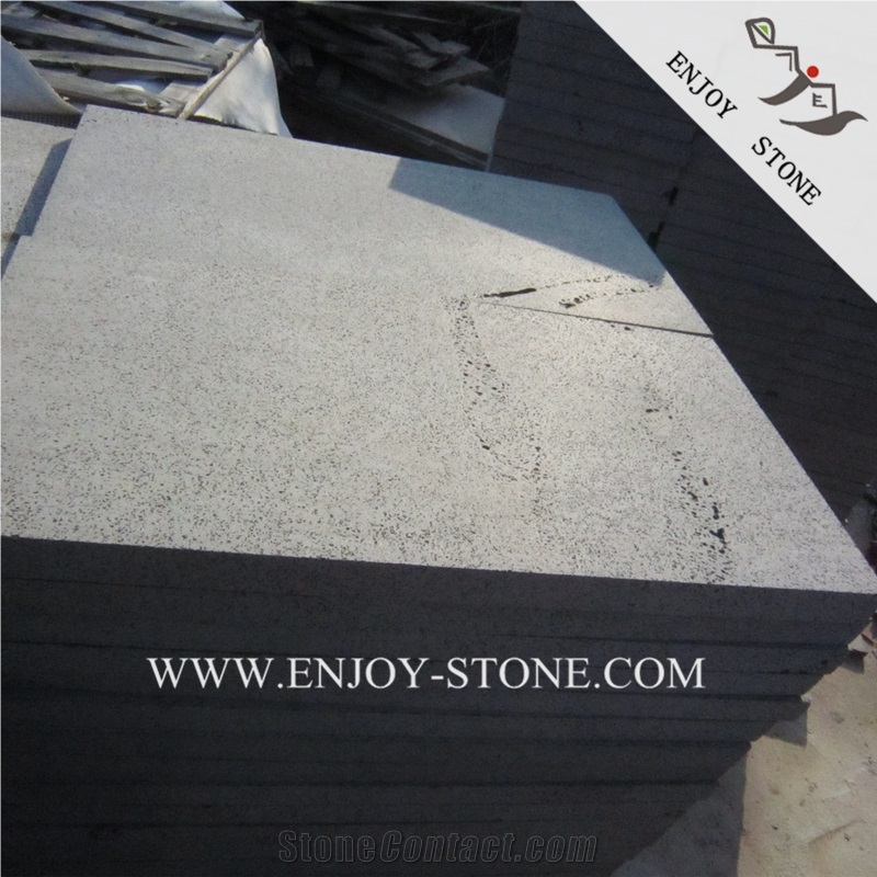 China Bluestone with Honeycomb Tile,Zhangpu Grey Basalto Floor Tile,China Grey Basaltina Paver,Dark Grey Andesite Paver with Catpaws,Paving Stone