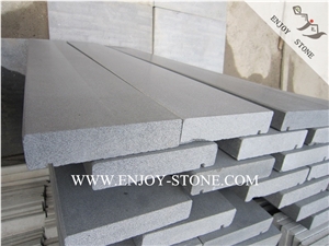 China Grey Basalt Window Sill with Water Drop Lines,Honed Finish Window Surround,Thresholds,Skirting Boards