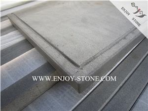 China Grey Basalt Window Sill with Water Drop Lines,Honed Finish Window Surround,Thresholds,Skirting Boards