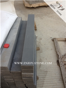 China Grey Basalto/Andesite/Basaltina Stairs&Steps,Honed Finish Stair Treads,Stair Thresholds