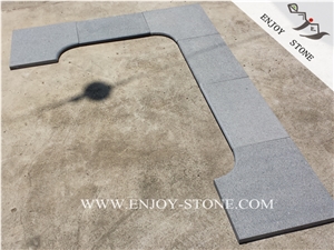 China Grey Granite Pool Terraces,Sesame Grey Granite Pool Coping,G654 Dark Gray Granite Bullnose Swimming Pool Pavers,Fujian Grey Granite Pool Pavers