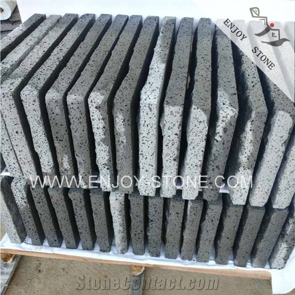 China Hainan Grey Basalt Andesite Stone Supplier,Lava Volcanic Stone Tiles,Slabs Cube Stone & Cobble Stone for Wall Cladding,Flooring and Paving