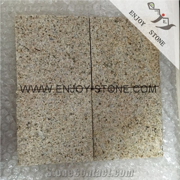 China Rusty Yellow Granite G682 Paving Stone,Cube Stone,Driveway Paving Stone,Exterior Building Stone