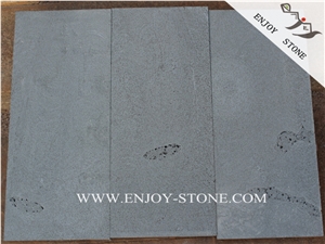 China Zhangpu Bluestone Tiles with Honeycomb Tile,Zhangpu Grey Basalto Floor Tile,Dark Grey Andesite Paver with Catpaws,Andesite Paver,Hainan Basalt