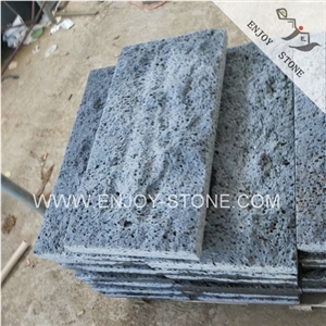 Chinese Grey Basalt Andesite Stone,Gray Volcanic Stone,Lava Stone Cube Exterior Building Stone,Cobble Stone,Floor Covering,Walkway Pavers