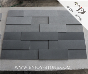Chinese Hainan Gray Andesite Paver,Hainan Grey Basalt Wall Tiles,Lava Stone Panel,Bluestone Wall Covering Tiles,Brick Stacked Stone