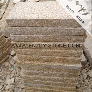 Chinese Popular Cheap G682 Rusty Yellow,Ming Gold,Sunset Golden Yellow,Misty Yellow Granite Tiles & Slabs for Landscaping & Garden Building Stone Pattern