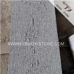 Chiseled and Sealed Finish China Zhangpu Dark Green Granite G612,Zhangpu Qing Granite Tiles,Olive Green Granite Slabs