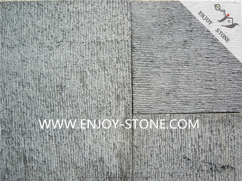 Chiseled Grey Basalt with Cats Paws,Grey Bluestone Tiles&Slabs for Exterior&Interior Wall Cladding&Flooring Decoration