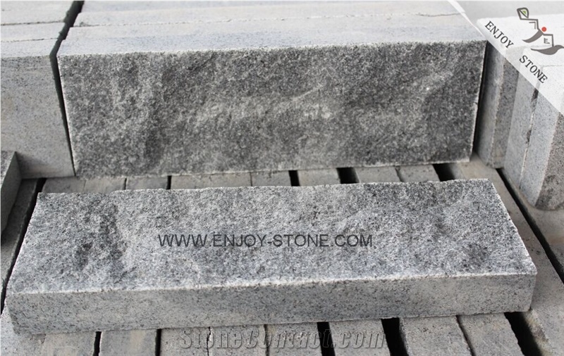 Cleft Cheap G654 Dark Grey Granite,Padang Dark,Sesame Black Paving Stone,Courtyard Road Pavers,,Exterior Pattern,Driveway Paving Stone